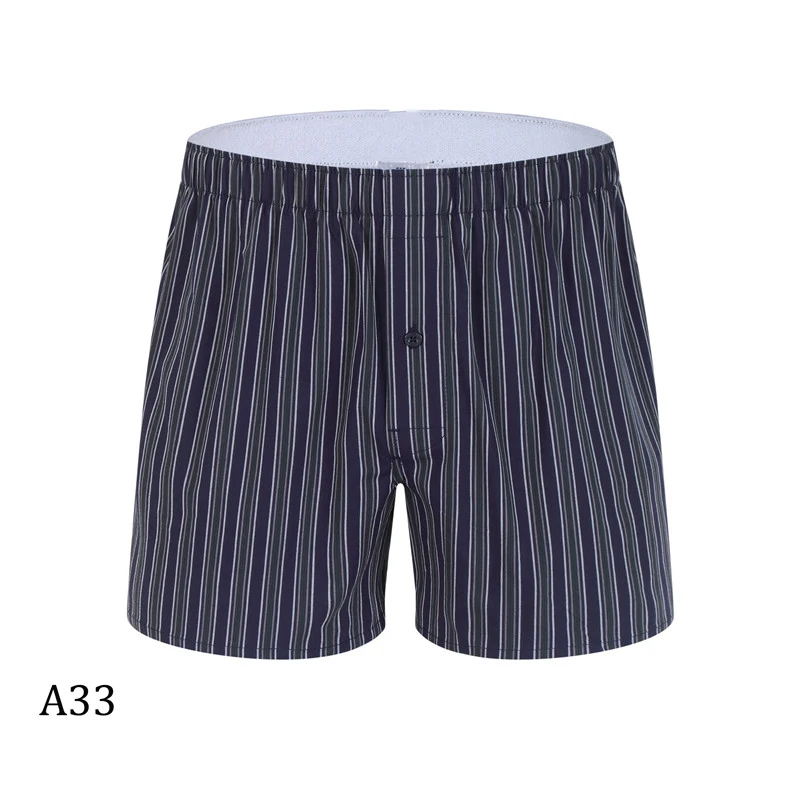 Боксеры мужские хлопковые в клетку нижнее белье шорты свободные удобные