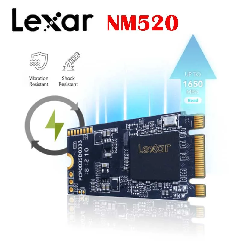 Lexar NM500 NM520 NM600 твердотельный накопитель M.2 2280 2242 PCIe NVMe SATA SSD Dash умные подставки программное обеспечение 128G 256G 512G 240G 480G