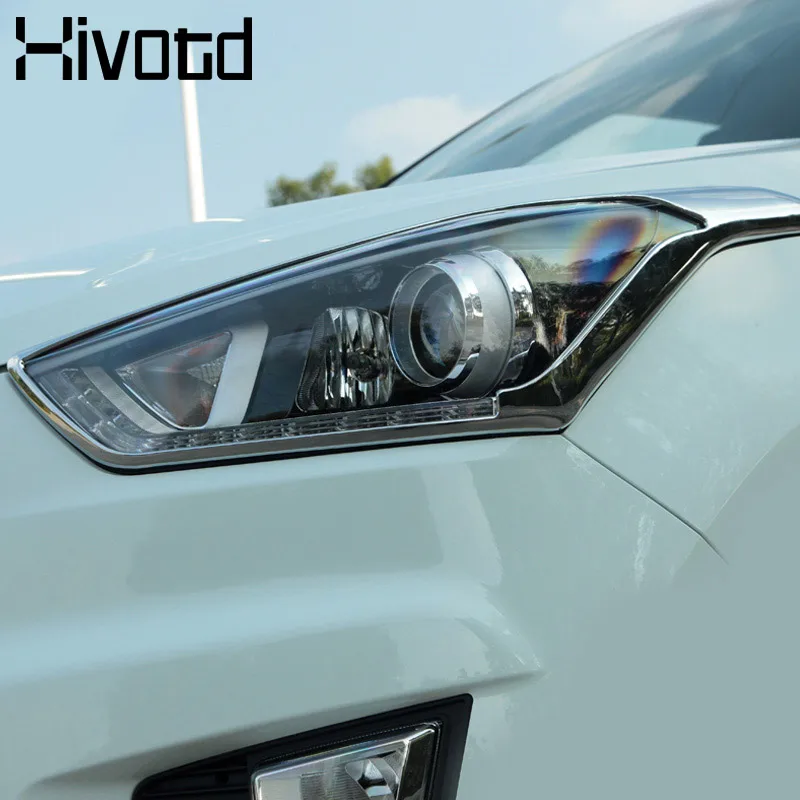 Hivotd для hyundai Creta ix25 фары/задние фары крышка Стилизация, хромированный АБС-пластик наружное украшение авто продукты аксессуар