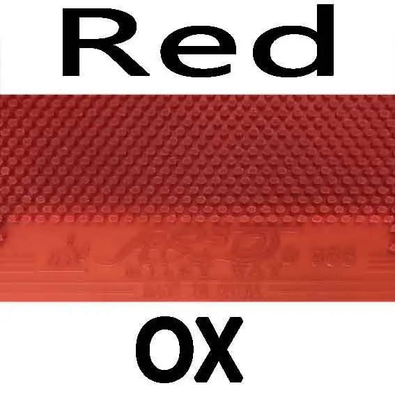 Red OX Yinhe Млечный Путь 955 длинный из Настольный теннис Резина без губки Topsheet OX - Цвет: Red OX