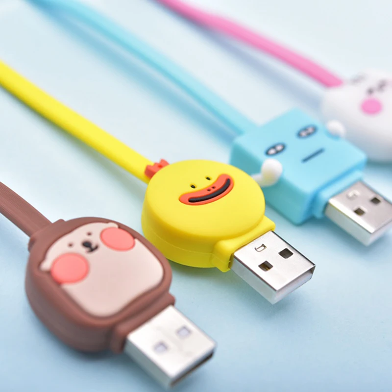 1 м милый мультяшный Micro USB кабель для IPhone samsung type-c зарядный Магнитный зарядный адаптер usb type C кабели для мобильных телефонов