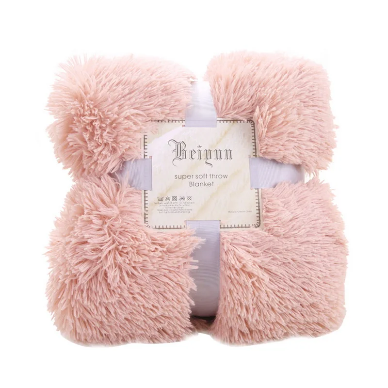 bean pink DIDIHOU, мягкое покрывало для кровати, для взрослых, для дивана, офиса, полотенце, для путешествий, портативное, для автомобиля, для путешествий, одеяло - Цвет: bean pink