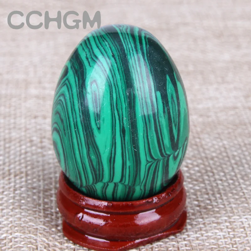 Розовый кварц Красный Кристалл бусины яйца с деревянной подставкой натуральный