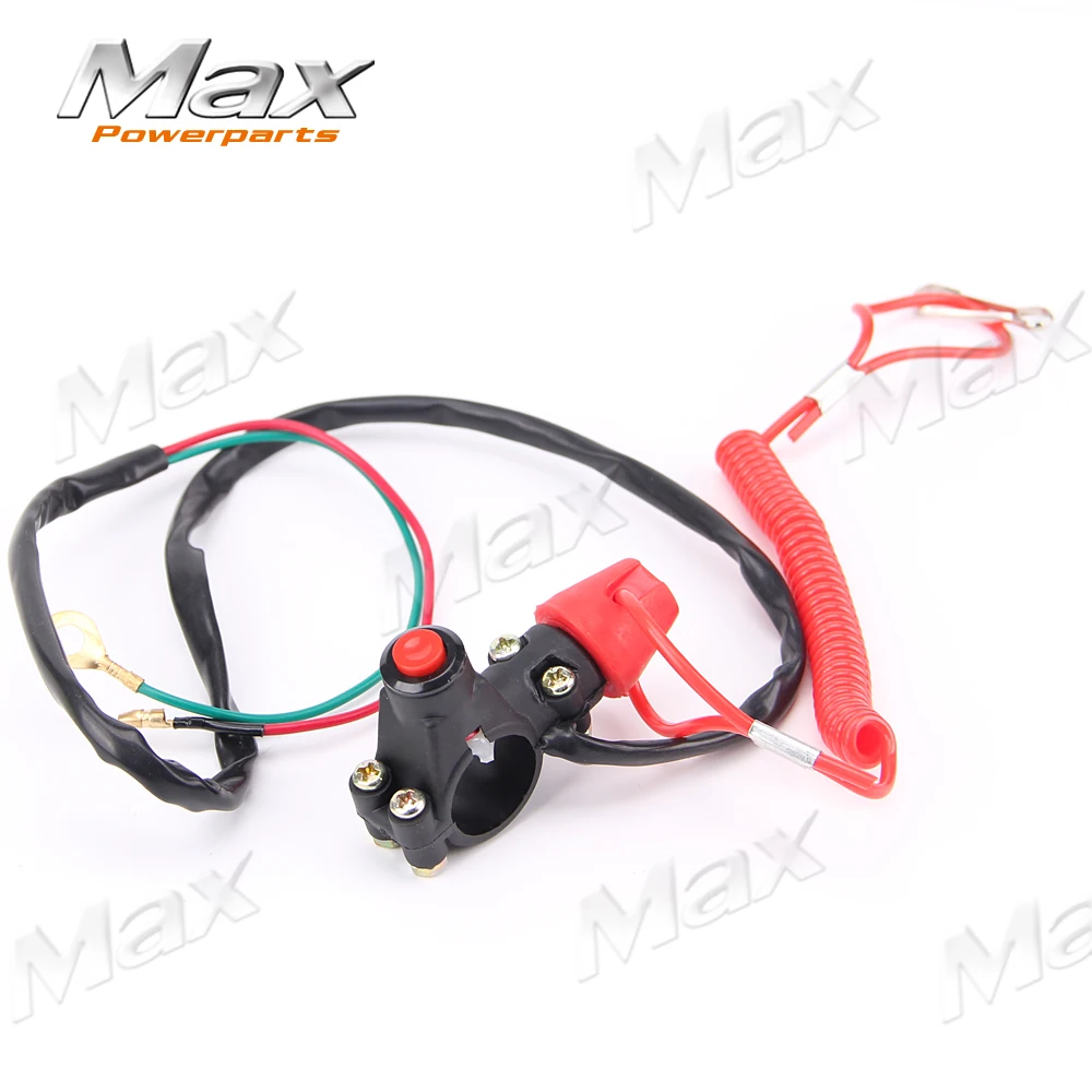 Двигатель для скутера ATV убить остановить аварийный выключатель кнопочный