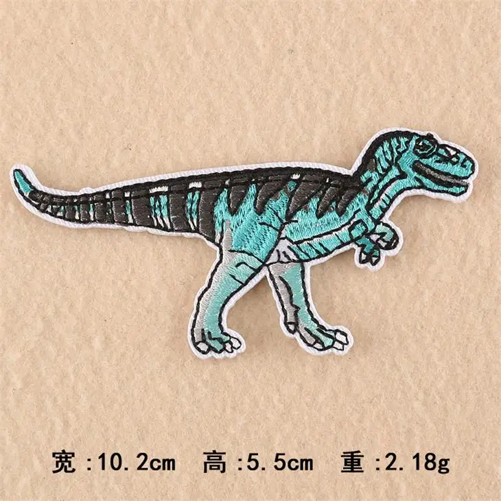 10 pcs of style 1 Новое прибытие 10 шт. Dino. животные Вышитые мультфильм патчей Утюг на шляпу мешок обуви аппликация одежды вышивка патч DIY аксессуар - Цвет: 10 pcs of style 1