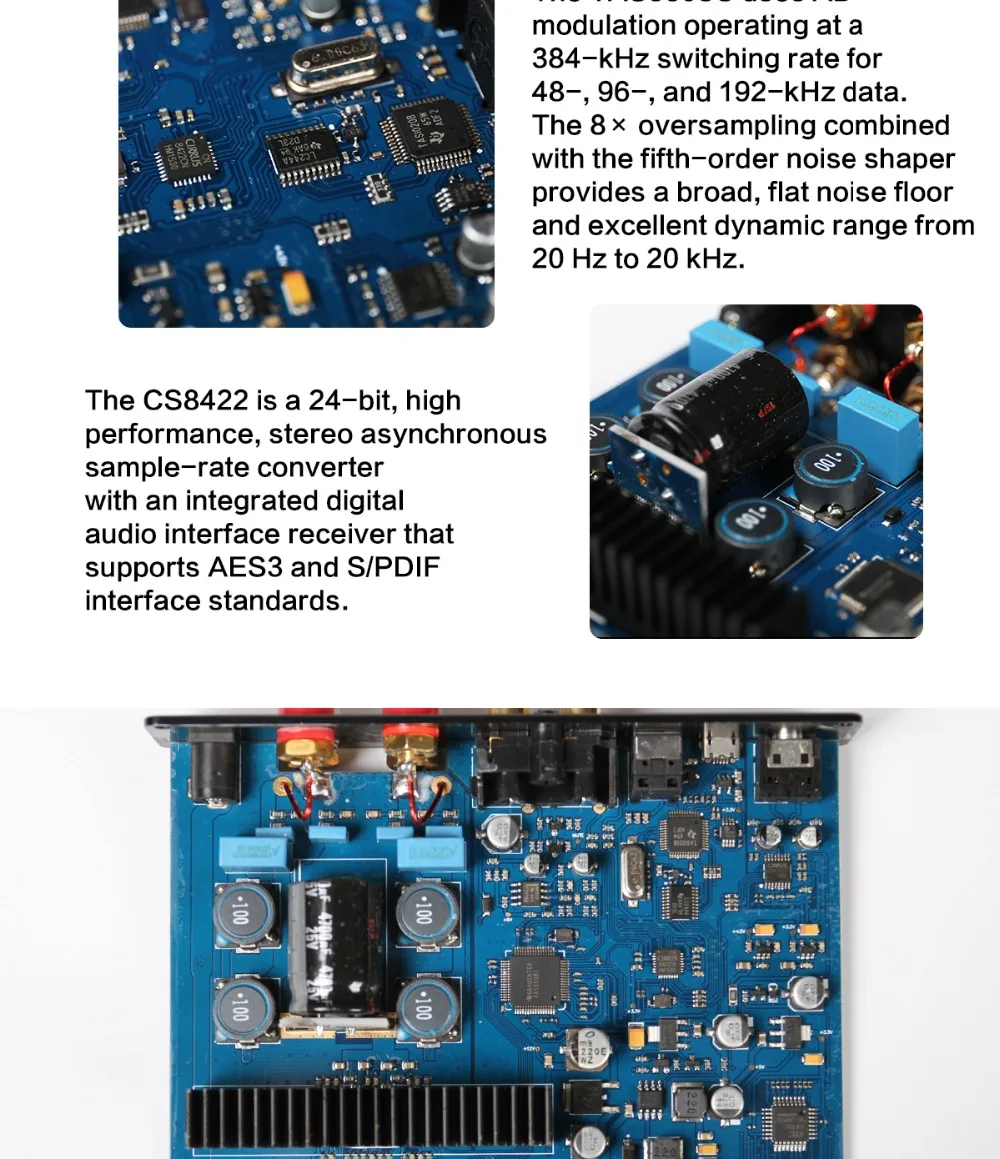SMSL Q5 Pro Hi-Fi аудио цифровой усилитель мощности 2x45 Вт управление USB коаксиальный оптический вход 192 кГц 44 бит цвет черный серебро золото