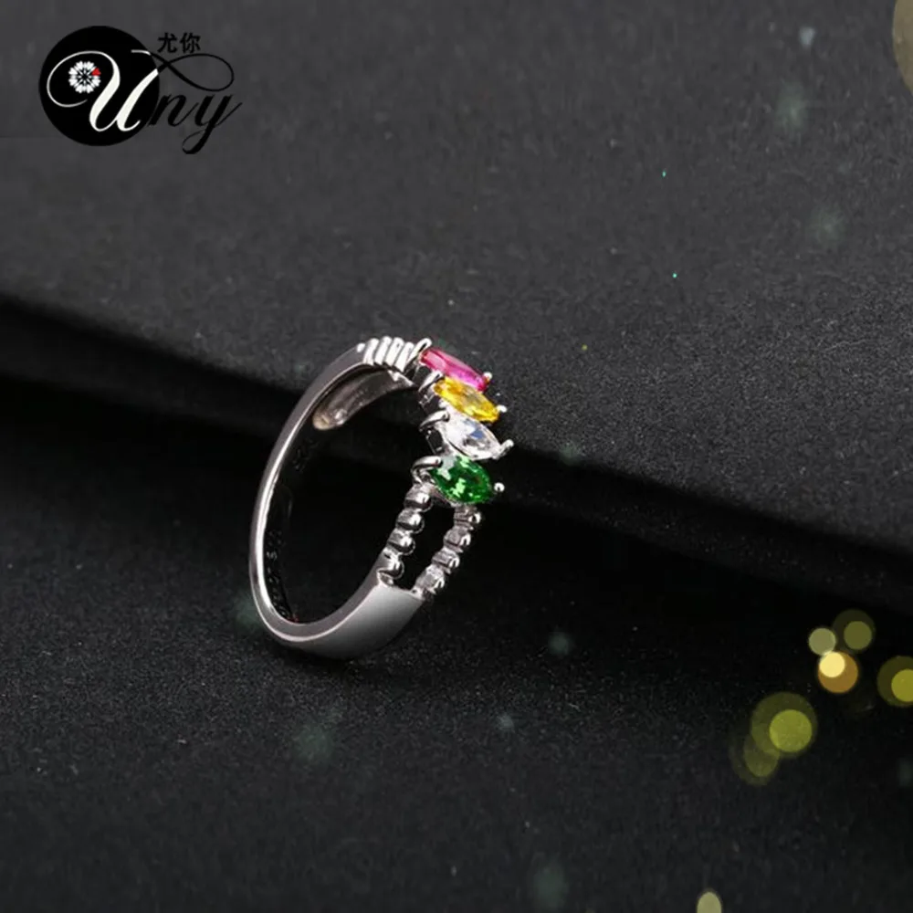 Цена UNY Rings 925 Sterling Silver Customized Engrave Ring Anniversary Promise Valentine Gift Rings Personalized Family Heirloom Ring