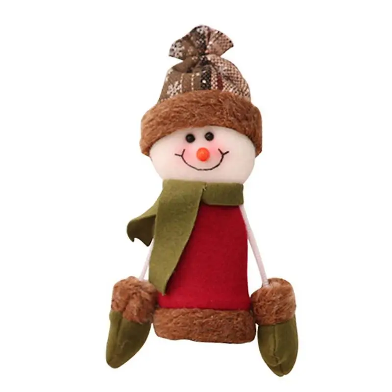 Snowman Прекрасный мультфильм бутылка вина герметик искусство ткань шампанского крышка бутылки для рождества декоративные принадлежности Бар инструменты - Цвет: Snowman