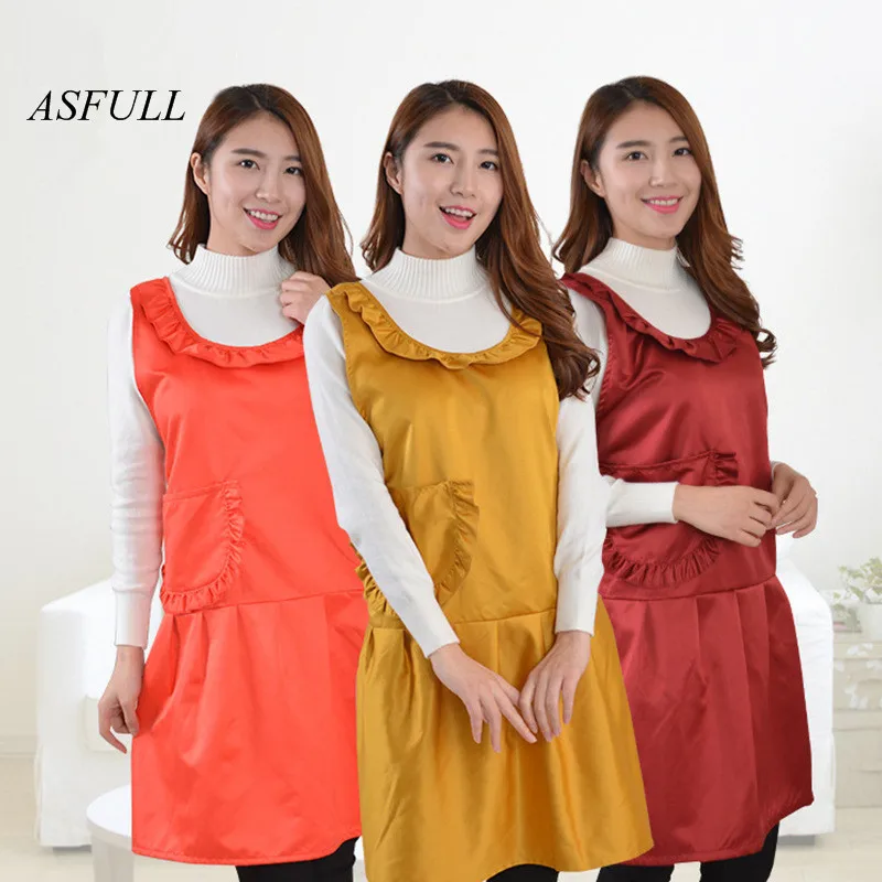 ASFULL 2017 Новый фартук в Корейском стиле рабочая одежда кухонные принадлежности