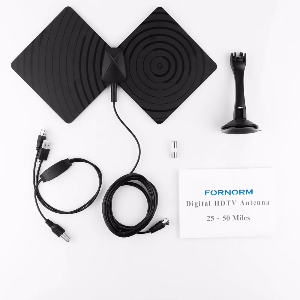 Fornorm HD Телевизионные антенны вращающийся 360 градусов 1080 P 50 км Диапазон крытую с