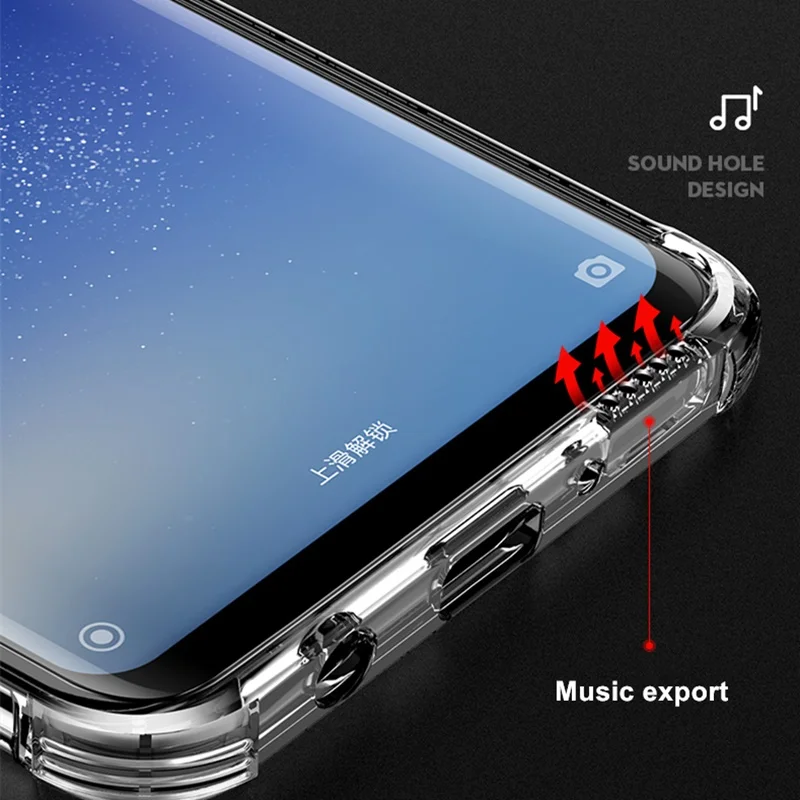 JOYCE Shockproof Case For Samsung S8 S9 S10 S10lite s10Plus Phone Galaxy Note8 9 Covers Clear Soft Silicone TPU Coque | Мобильные