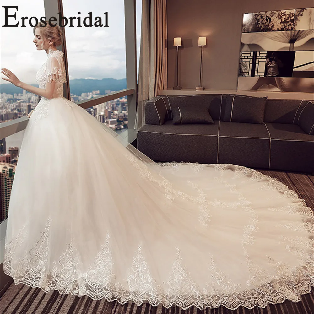Новое поступление винтажное свадебное платье Erosebridal длинное женское невесты 2019