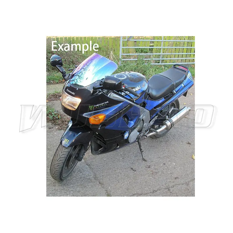 Мотоциклетное ветровое стекло Ветер Экран для 1993-1998 2004 2007 Kawasaki ZZR400 ZX400 ZX400N ZZR600 ZX600 ZZR ZZ-R 400 N 600 E - Цвет: Black Iridium