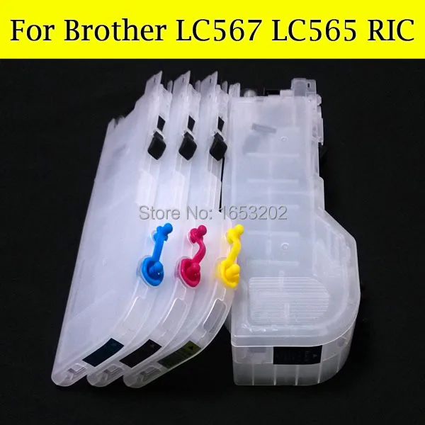 

8 шт./лот чернильный картридж для принтеров Brother LC567 LC565 LC563 для Brother MFC-J2310 J2510 J3520 J3720 J6520DW J6720DW