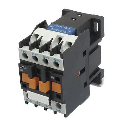 

JZC4-31 24-36V 50/60Hz Coil 20A 3P Three Pole 3NO 1NC AC Contactor