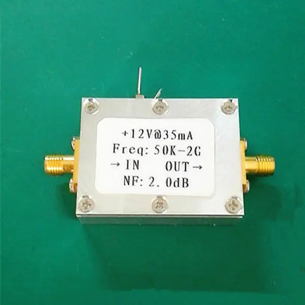 

50K-2000 MHz LNA RF Amplifier 31DB 0.5G Low Noise High gain FOR HF FM VHF UHF ham radio