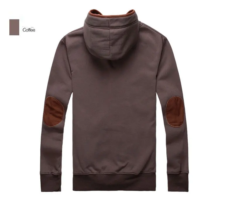 

Brand Men 'S Fashion Solid Hoodies Men Cotton Cardigan Sweatshirt High Quality Male Hooded Sportswear Overcoat