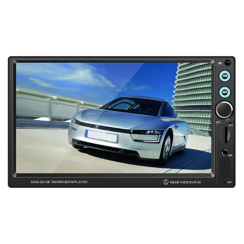 Quanzhi C500 T8013 7 дюймов Автомобильный стерео MP5 плеер Bluetooth FM радио USB AUX с камерой для