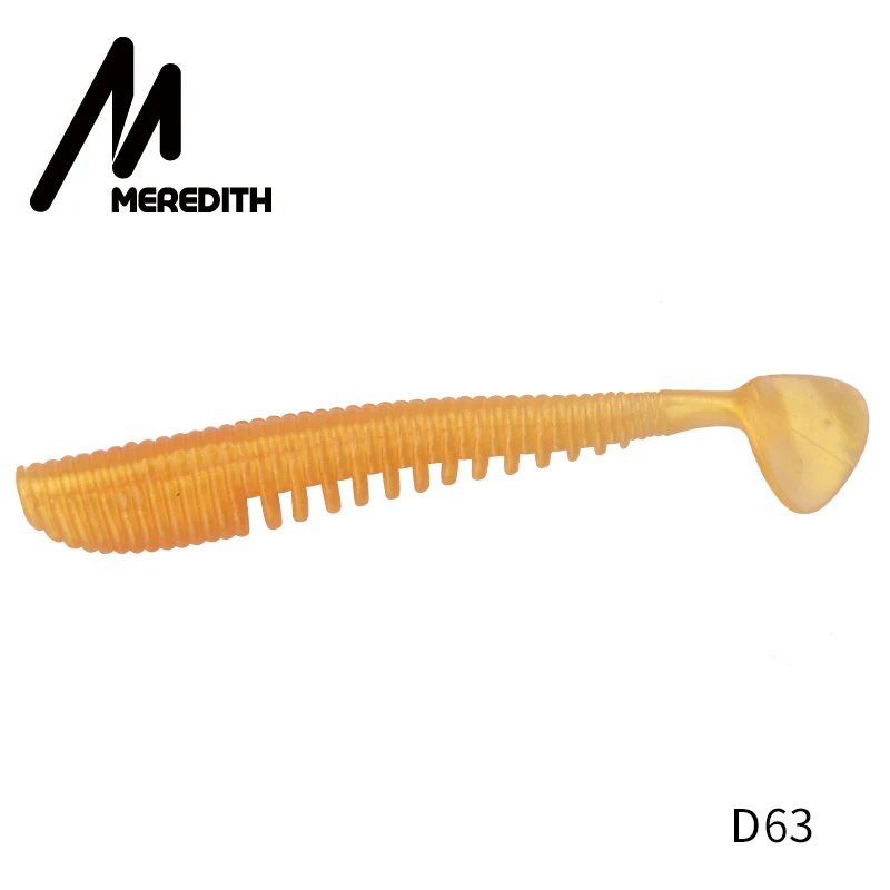 D63 MEREDITH Awaruna рыболовные приманки 95 мм 5,1 г 5 шт. искусственные приманки воблеры Shad Carp Силиконовые мягкие приманки для рыбалки - Цвет: D63