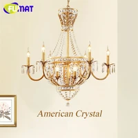 fumat crystal k9 chandeliers lamps lighting american crown european style for living room bedroom kitchen hanging light fixture
