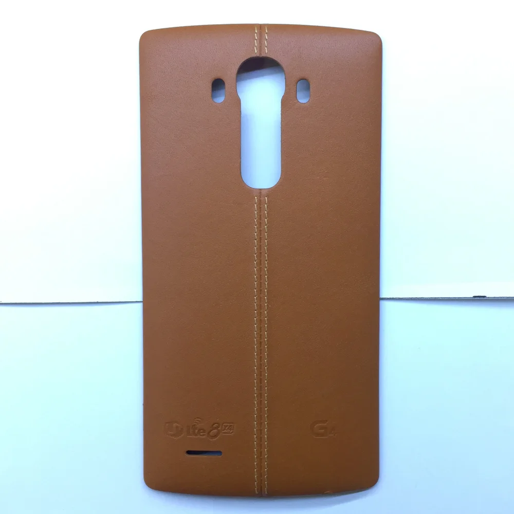 G4 brown leather Yamerepair оригинальная новая задняя крышка для Lg g4 натуральная кожа крышка батареи Замена для G4 все версии с NFC - Цвет: G4 brown leather