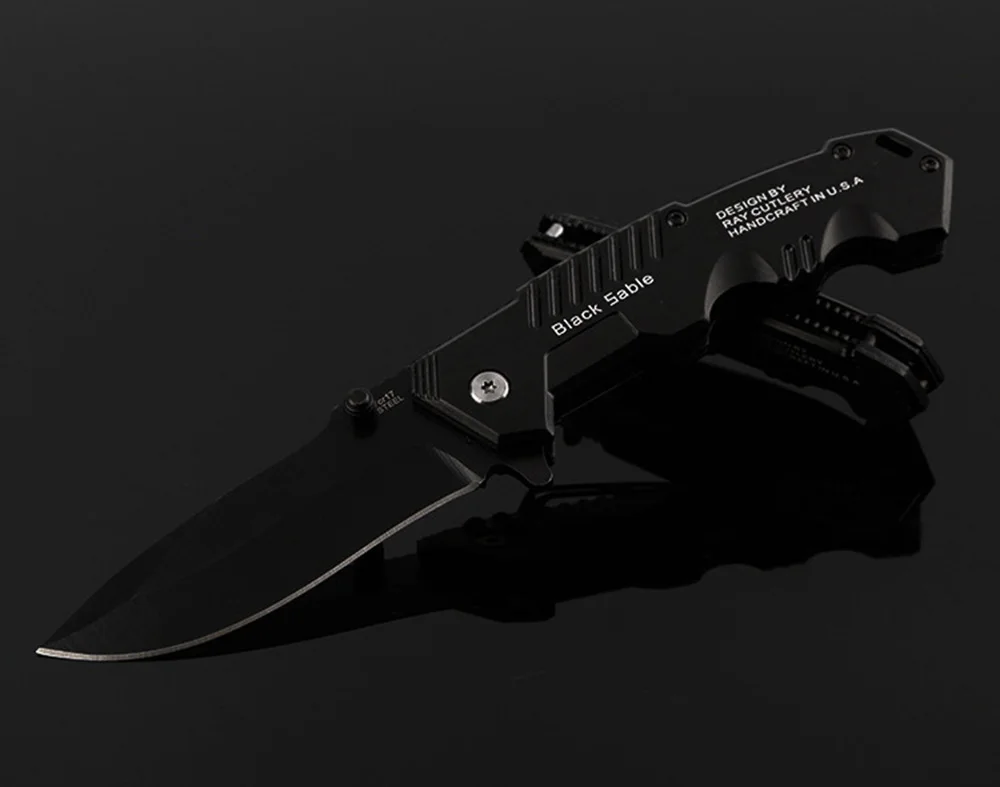Сова OD036 Горячие тактические складные ножи Ebony Ручка Открытый Отдых выживания охотничий нож Портативный Карманный Компактный ножи