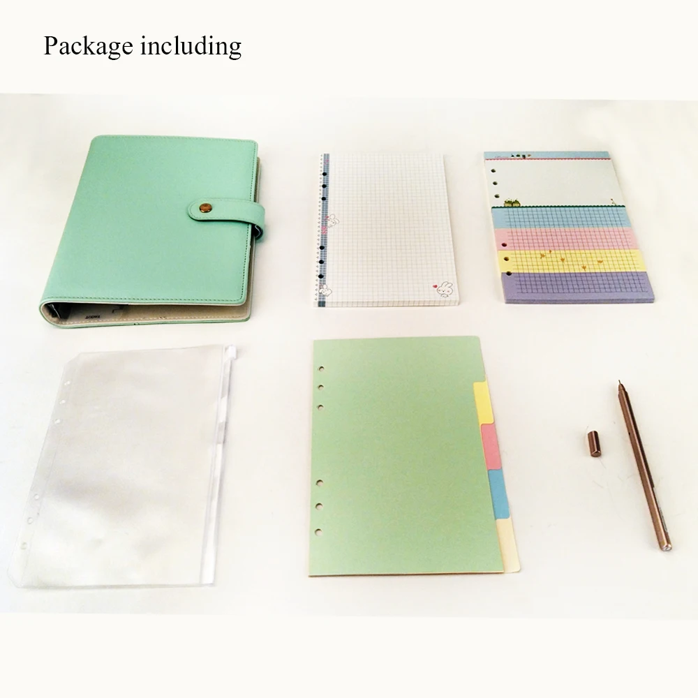 Цветные кожаные A5A6A7 спираль записная книжка набор ежедневные заметки