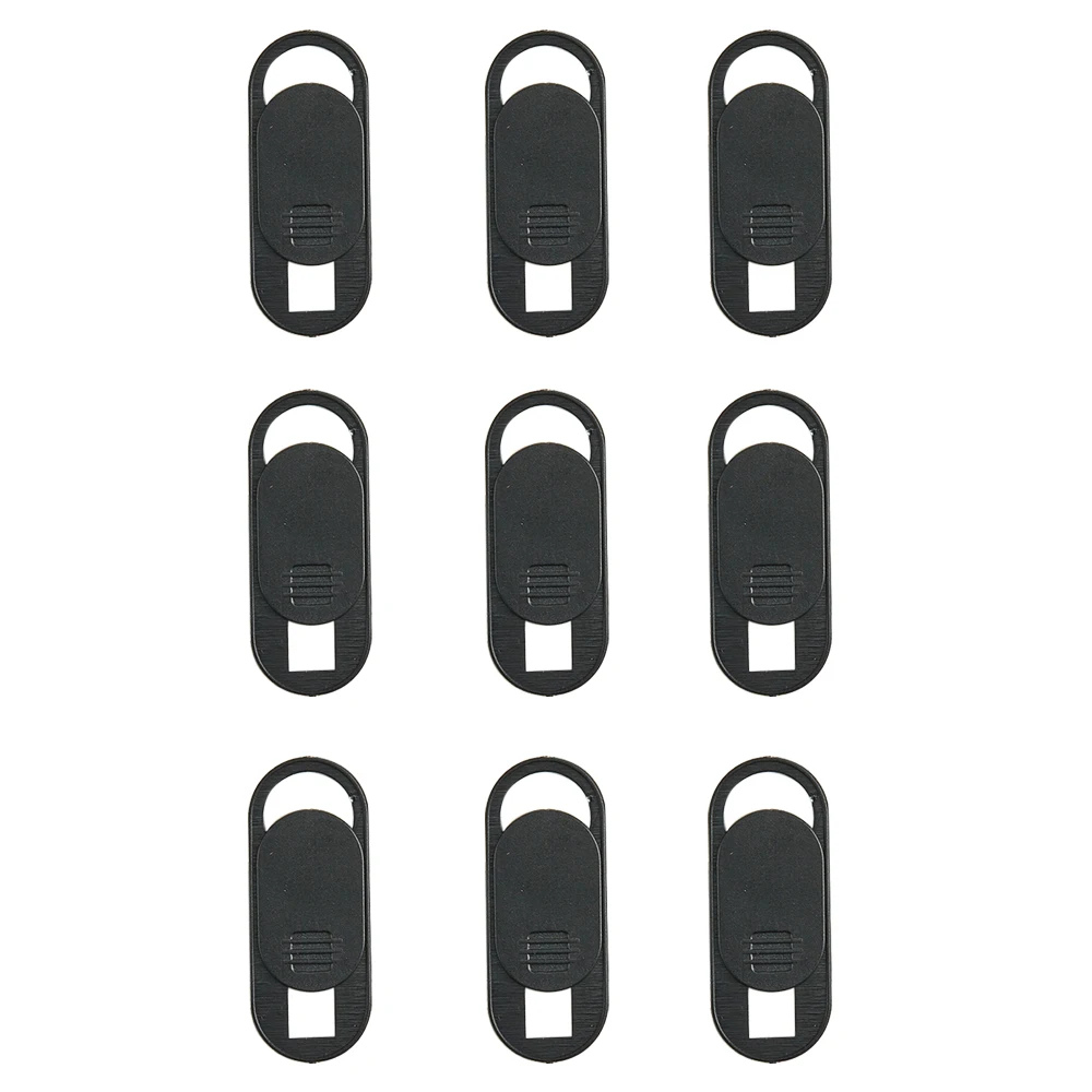 9 pcs black type2 Магнитный слайдер для веб-камеры, крышка затвора, универсальный объектив, крышка для камеры, наклейка для веб-ноутбука, iPad, ПК, Mac, планшета, стикер конфиденциальности - Цвет: 9 pcs black type2