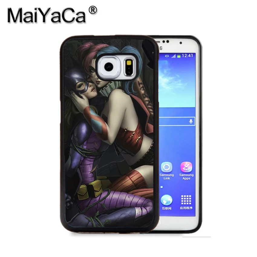Maiyaca Batgirl и Harley Телефон чехол для Samsung S9 S8 плюс S7 S6 Edge Plus Примечание 8 7 5 S5 s4 мобильный