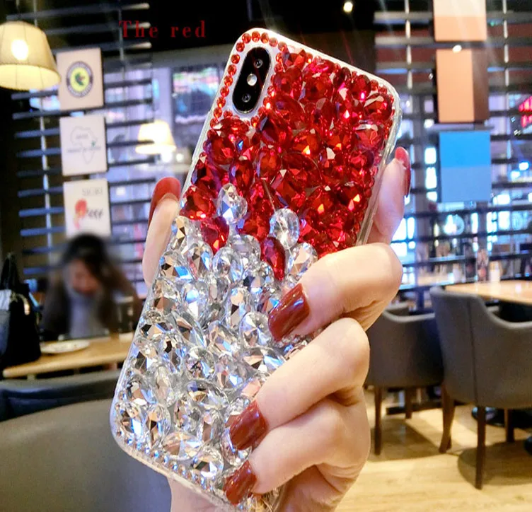 LaMaDiaa Шикарный чехол для телефона из ТПУ со стразами и кристаллами iphone 11 12 X XS MAX XR 5S