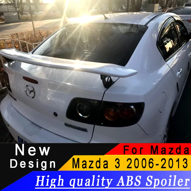 Для Mazda 3 M3 2006 до 2013 Racing заднее крыло спойлер грунтовка или какой-либо Цвет