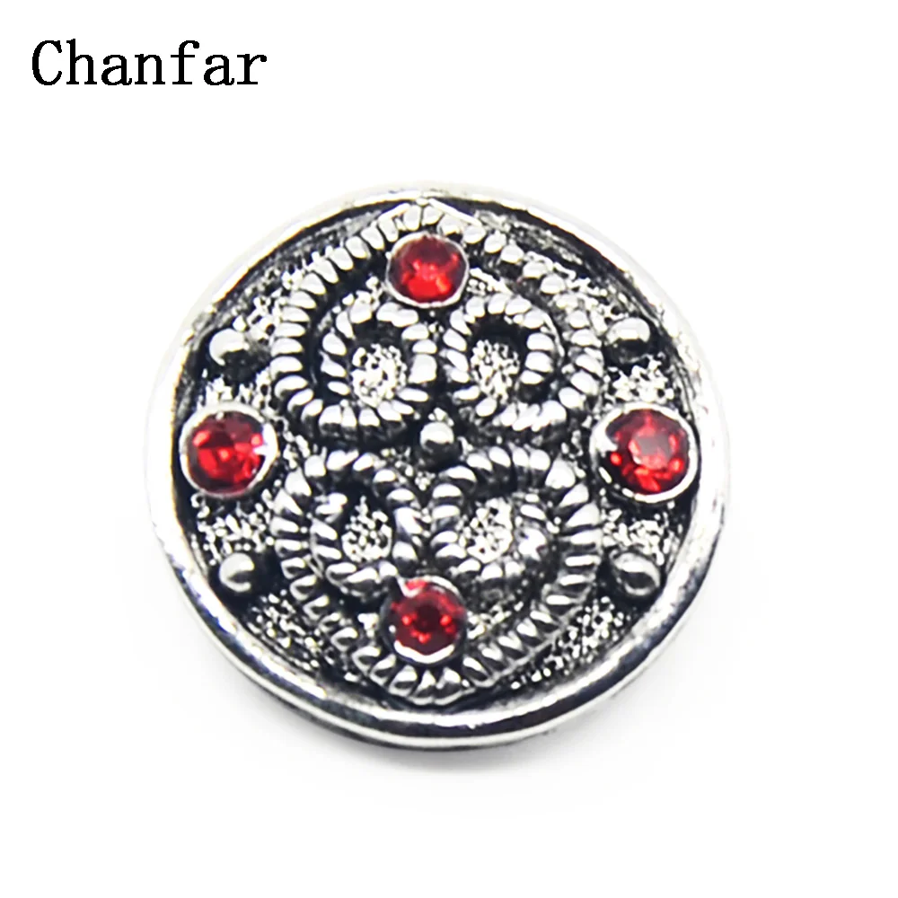 

Rhinestone Snap Buttons Alloy 18mm Charm Jewelry