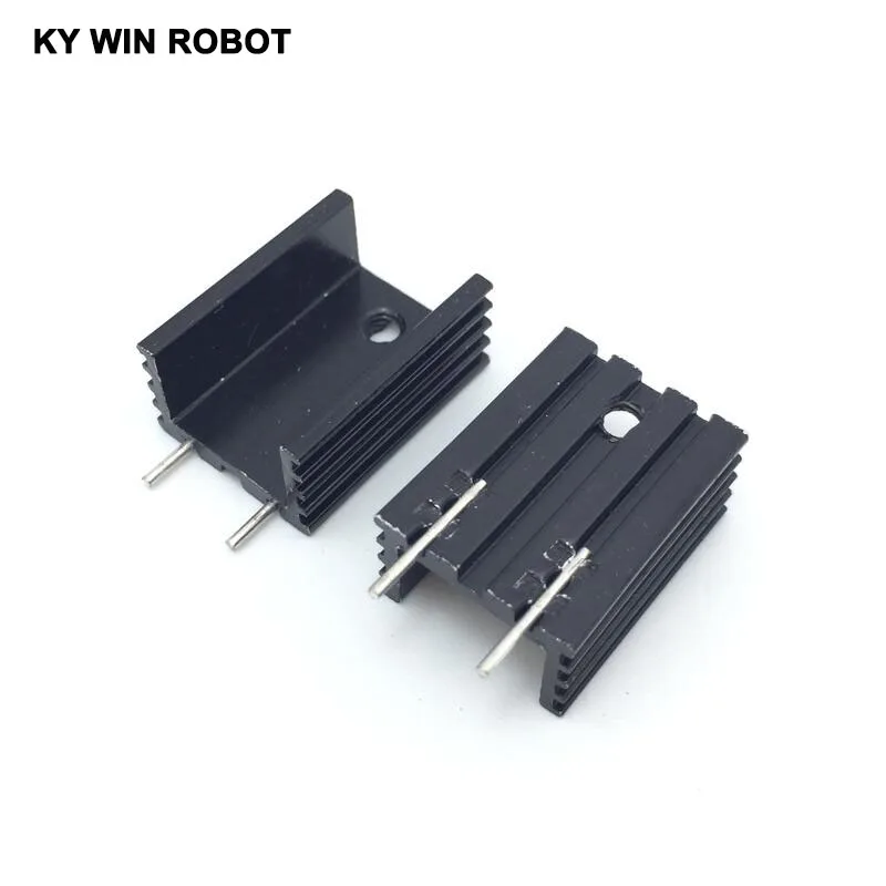 

10pcs Free Shipping Aluminium TO-220 Heatsink TO 220 Heat Sink Transistor Radiator TO220 Cooler Cooling 15*10*20MM With 2Pin