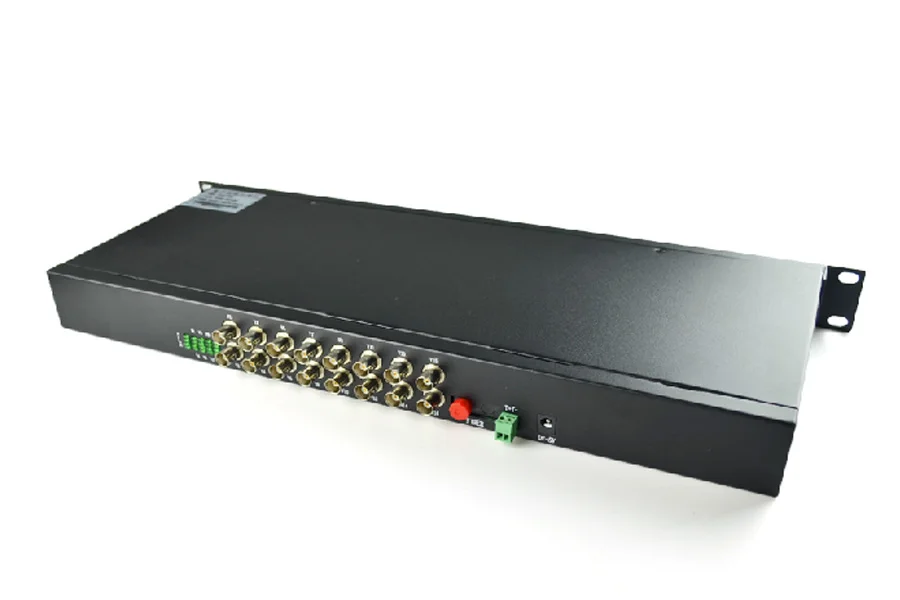 16 канальные волоконно оптические медиа конвертеры приемник передатчик + RS485 Data 1U