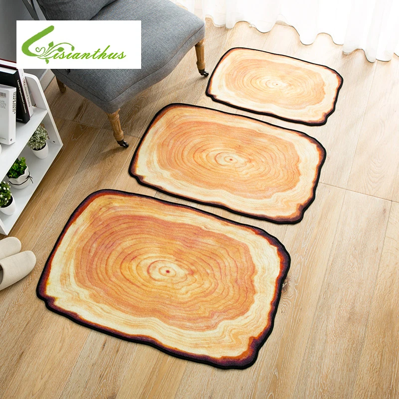 Деревянные коврики в античном стиле с кольцом и 3D изображением дерева