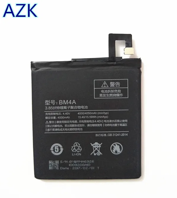 Аккумулятор AZK BM4A для Xiaomi Redmi Pro ( 3 ГБ ОЗУ 64 Гб ПЗУ Edition) аккумулятор 4000 дюйма 4050 мАч |