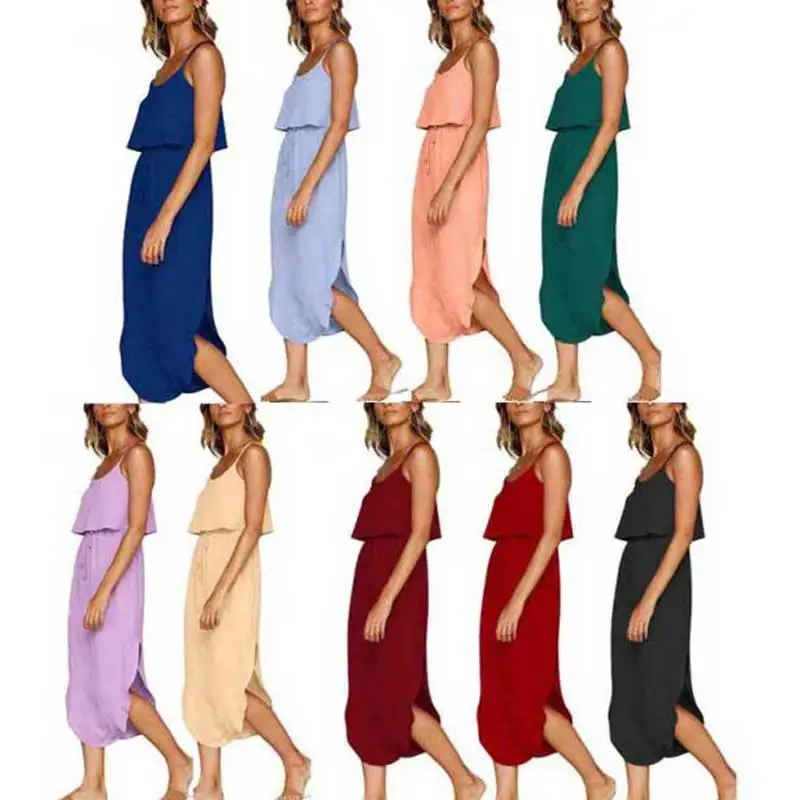 B 2019 сексуальное платье летние женские модные лаконичные повседневные