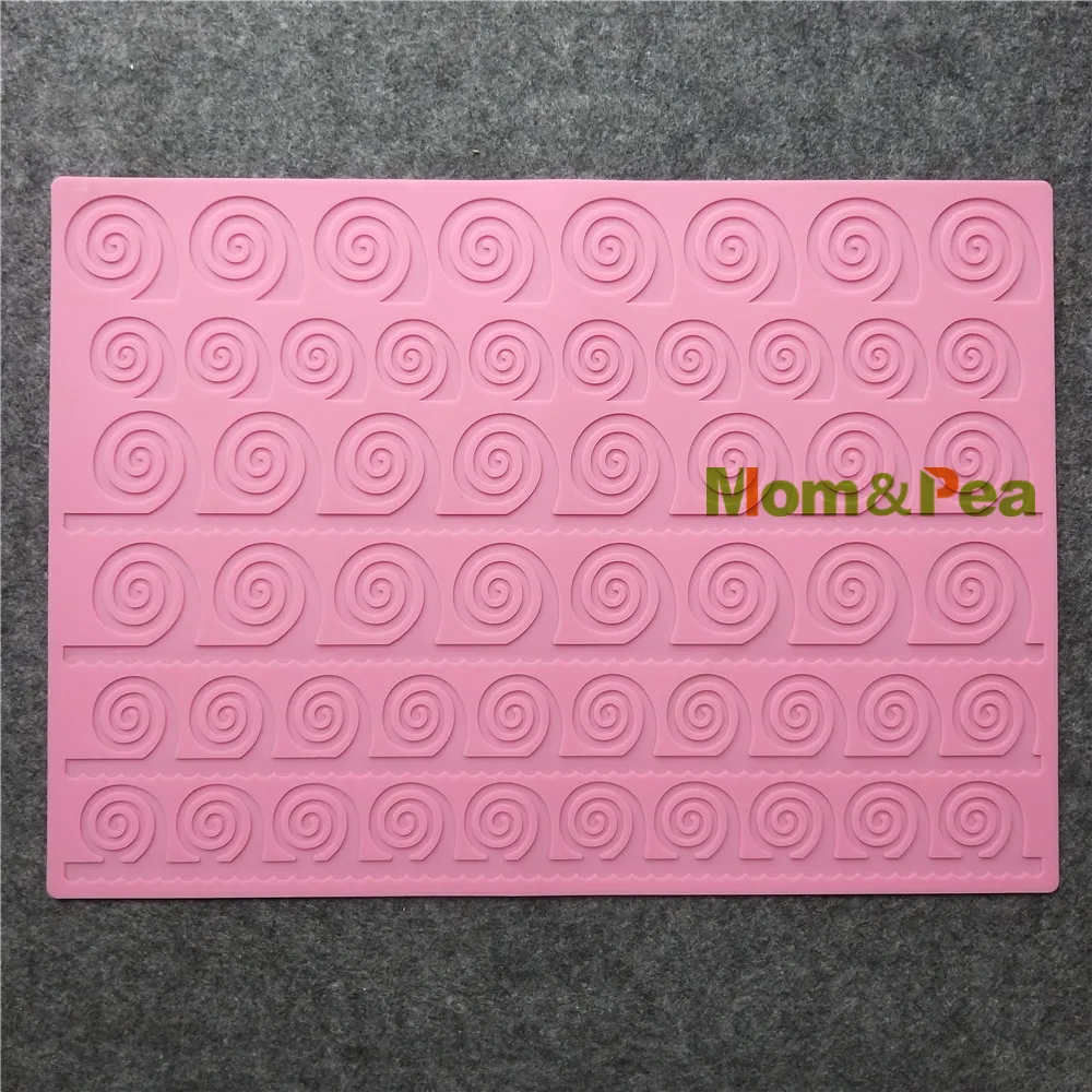 

Mom & Pea GX251 спиральные петли силиконовая кружевная форма для украшения торта помадка 3D форма для торта Пищевая силиконовая форма