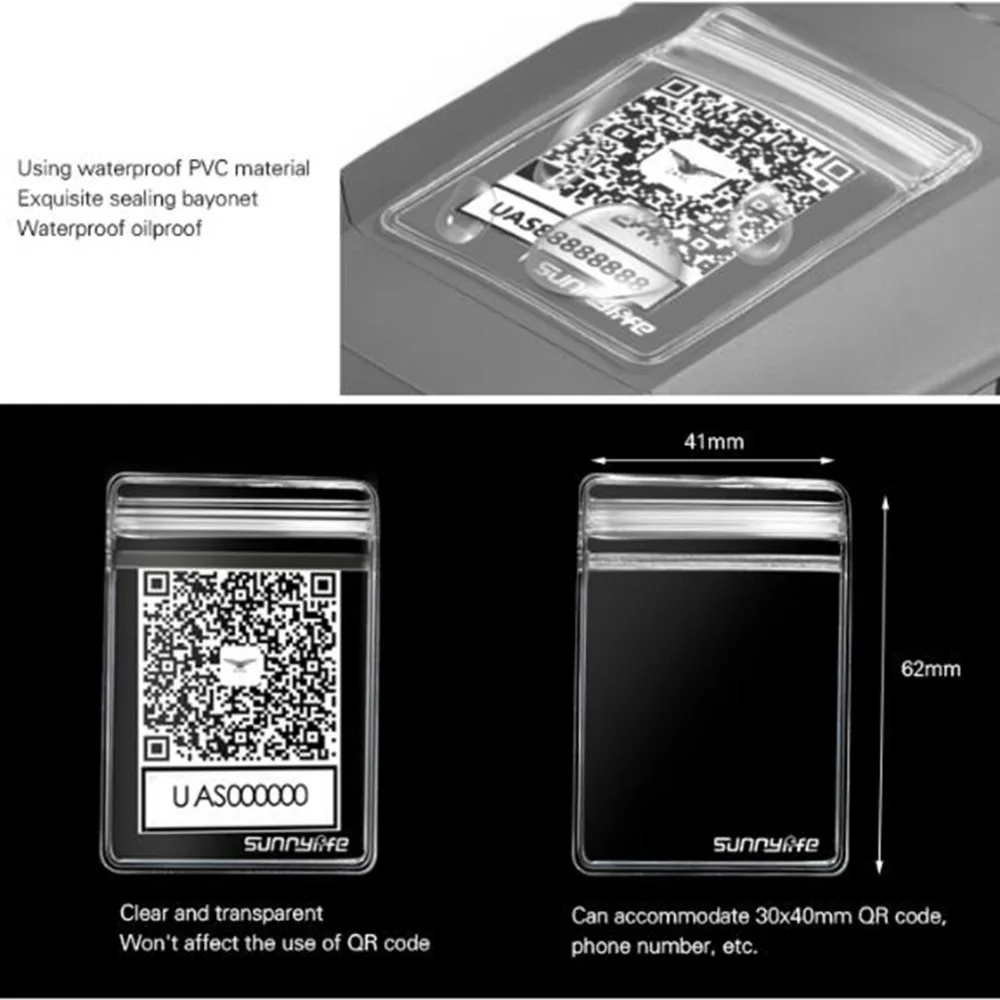 Qr-код водонепроницаемый мешок анти-потеря телефона стикер защитный чехол для DJI