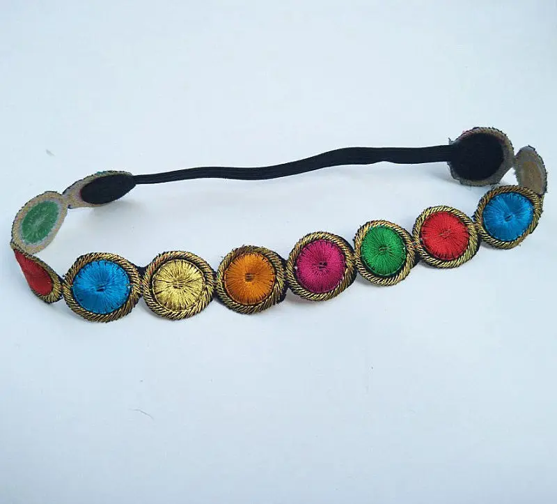 Diademas de Arcoiris para ni&ntilde;a, accesorios para el cabello de corona floral colorido, flores, rosas hechas a mano, adorables, corona floral para beb&eacute;, HB413S-5