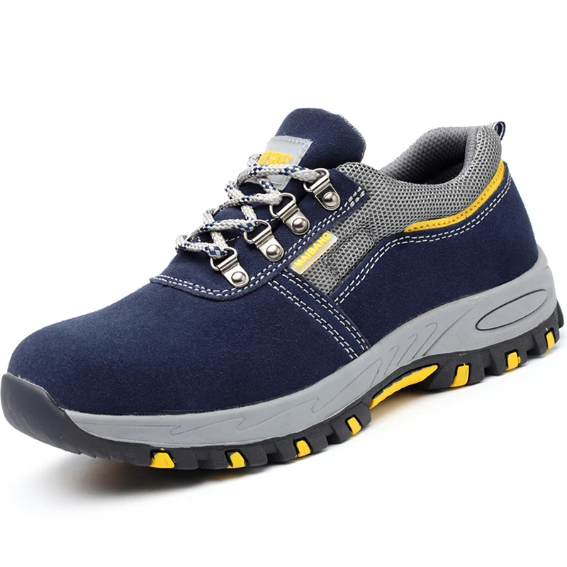 Fashion Safety Shoes Men Steel Toe bot leather Work Breathable EHS boots Wear-resisting Puncture-proof | Обувь