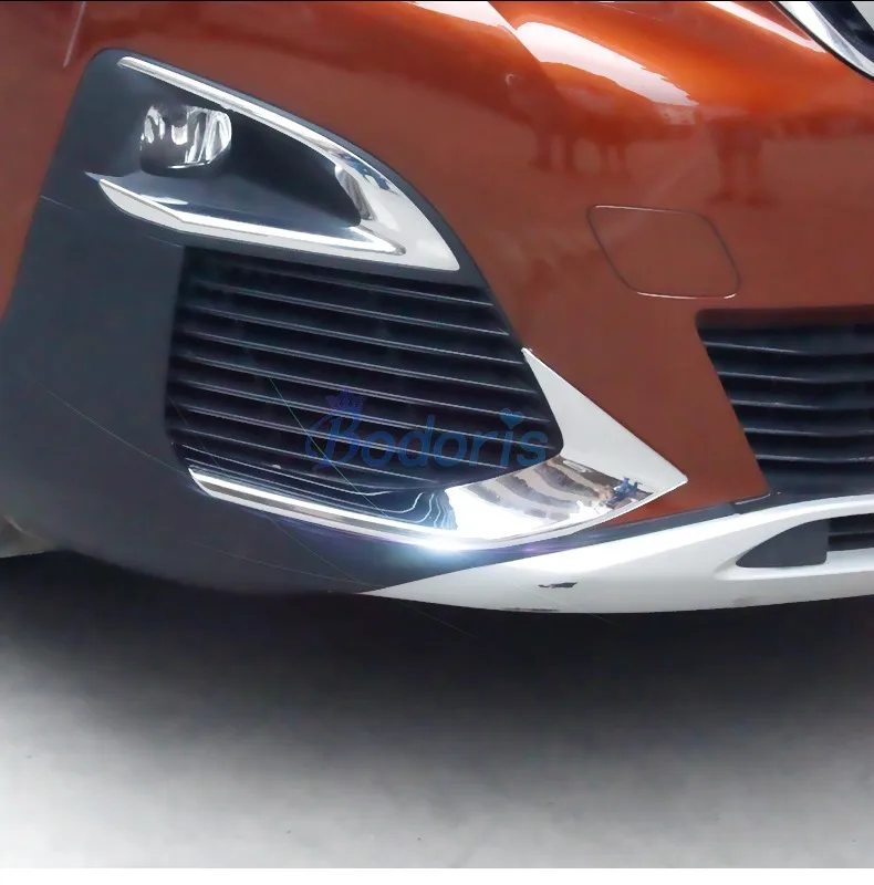 Аксессуары для Peugeot 3008 3008GT 2017 2018 яркая Хромированная передняя противотуманная