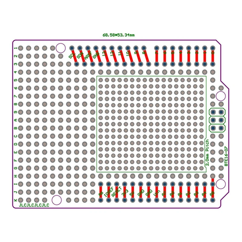 Прототип PCB для Arduino UNO R3 Щит платы DIY комбо 2 мм + 54 шаг|Запасные части| |