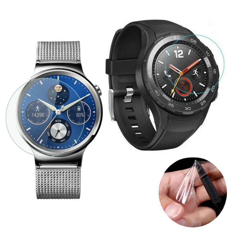 

3pcs Clear Soft Protective Film Guard For Huawei Watch/Watch 2 Pro Watch2 2018 Smartwatch Full Screen Protector Cover(Not Glass)