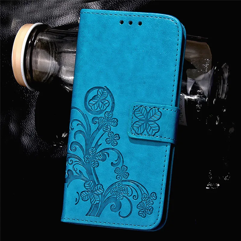 Blue Для Doogee X5 Max чехол Роскошный Ретро Кожаный чехол для задней крышки для Doogee X 5 Max Pro Чехол Силиконовый флип защитный чехол для телефона - Цвет: Blue