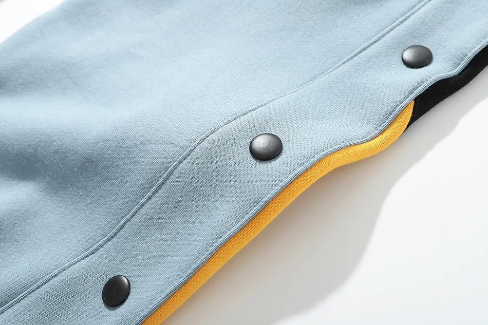 Мужские Свободные флисовые брюки с пуговицами на лодыжке уличные цветные