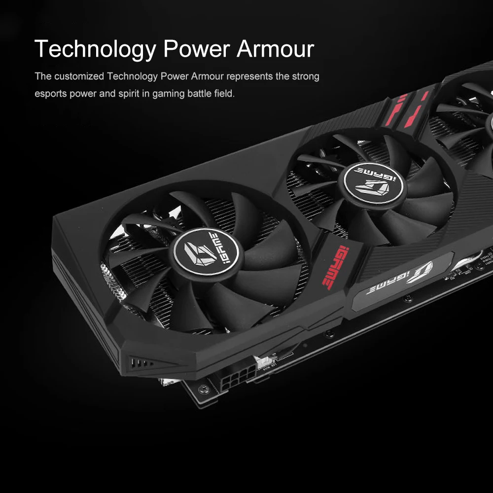 Красочные GeForce RTX 2060 графическая карта ультра Nvidia GDDR6 6G iGame GPU видеокарты 1365-1680 МГц PCI-E 3,0 HDMI для игровых ПК