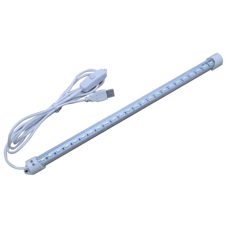USB Powered LED Night Light DC 5V Reading Book Desk Ceiling Lamp Portable Tube Rigid Bar Strip Lights with on off Switch | Лампы и