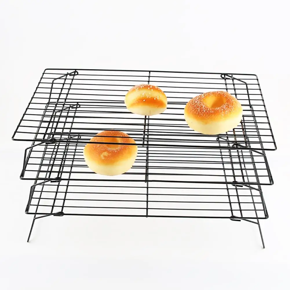 

3-Layer Non Stick Cake Cooling Rack Bread Cookie Bakery Shelf Food Baking Tool Fashion