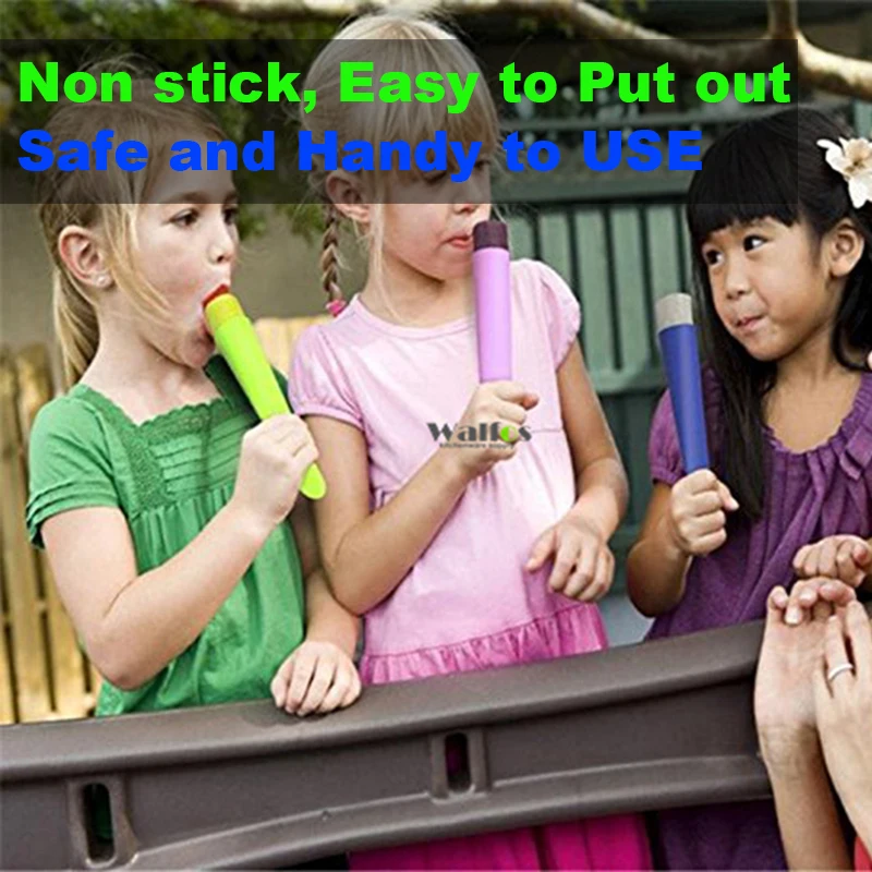 4 шт. силиконовые формочки для мороженого WALFOS|lolly mould|silicone ice popice pop |